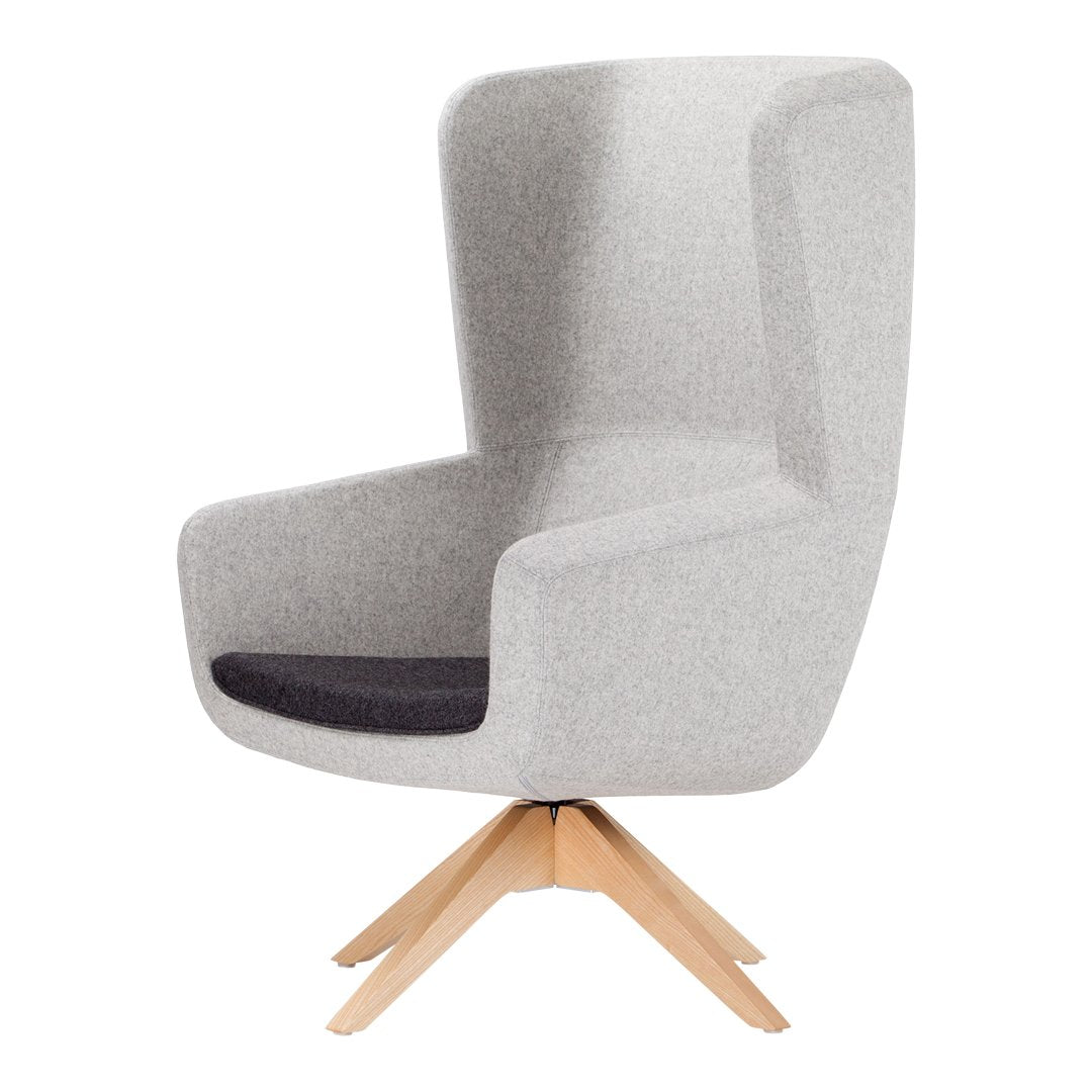 Arca Lounge Armchair - Wood Base