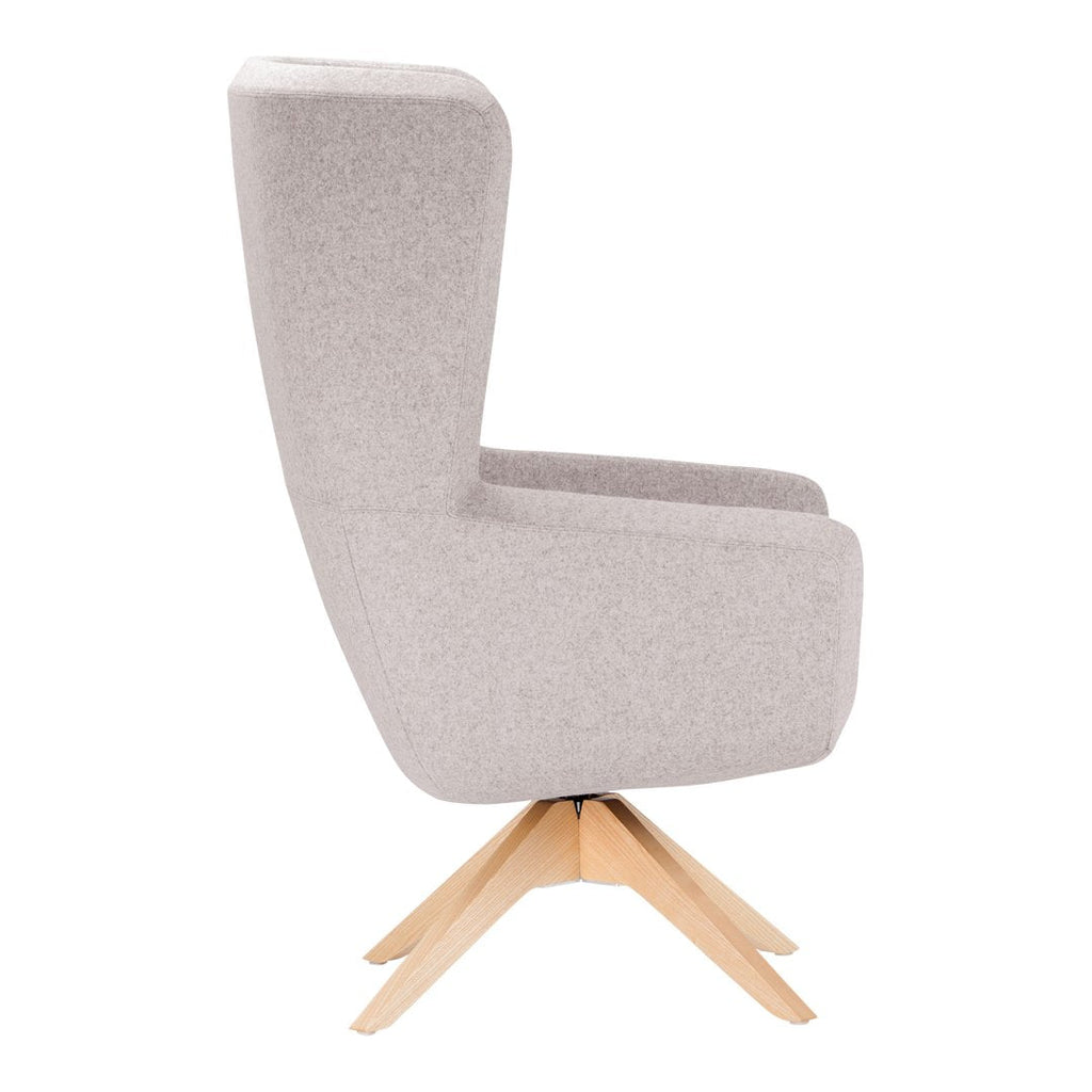 Arca Lounge Armchair - Wood Base