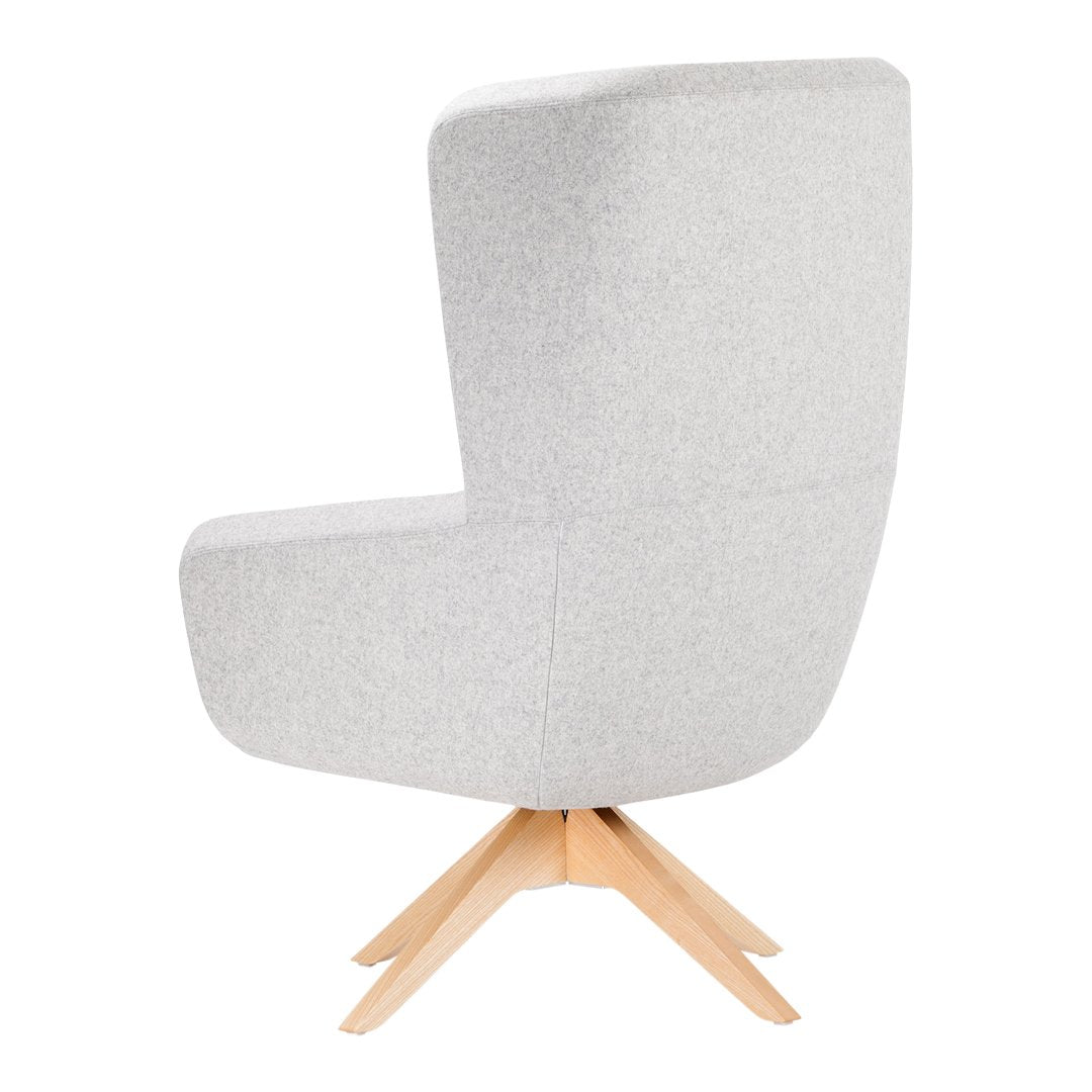 Arca Lounge Armchair - Wood Base