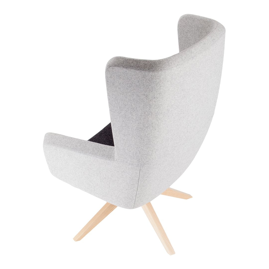 Arca Lounge Armchair - Wood Base