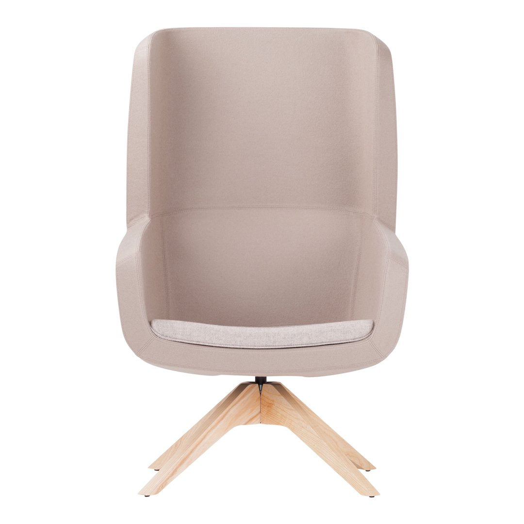 Arca Lounge Armchair - Wood Base