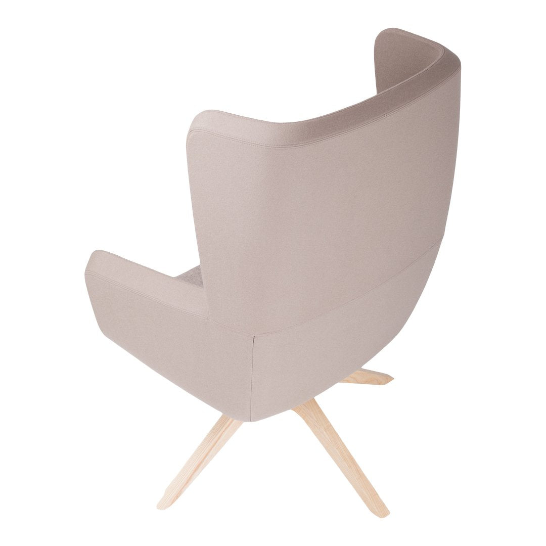 Arca Lounge Armchair - Wood Base