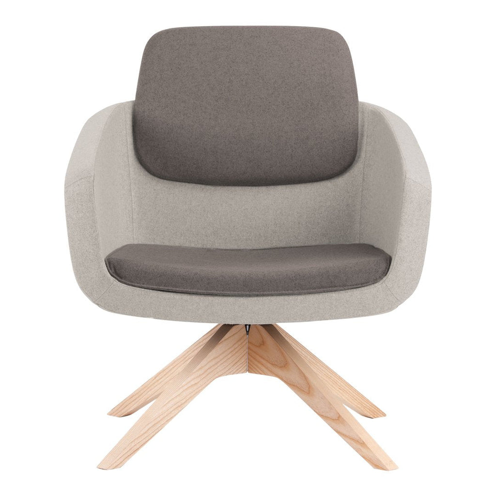 Arca Lounge Armchair - Wood Base