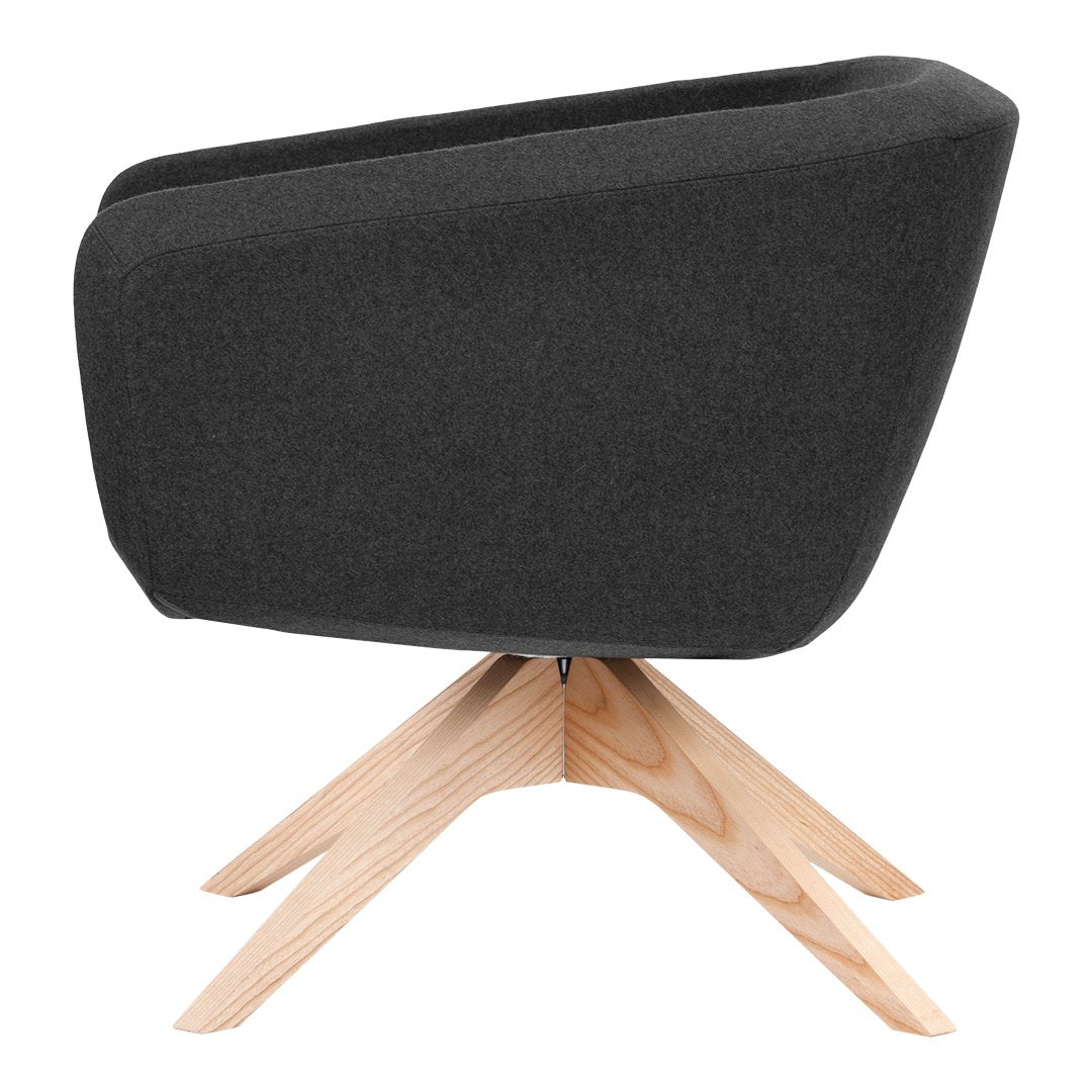 Arca Lounge Armchair - Wood Base